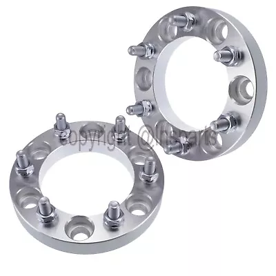 $35.99 • Buy 2pcs 1  Wheel Spacers 6x5.5 Fits Silverado Tahoe Yukon Sierra CHEVY GMC 14x1.5