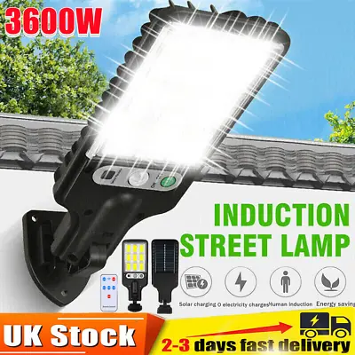 £10.80 • Buy 3600W LED Solar PIR Motion Sensor Wall Light Outdoor Street Garden Security Lamp