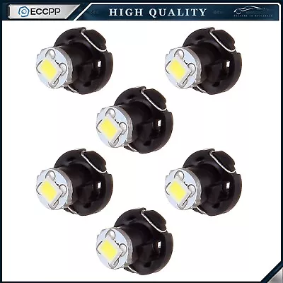 White 6X T4.2/T4 Neo Wedge LED 2835 SMD Dash AC Climate Control Light Panel Bulb • $8.79