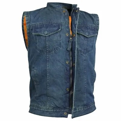 $45 • Buy Denim Club Vest In Blue