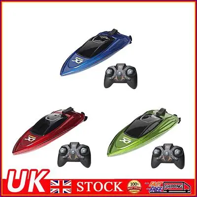 Waterproof 2.4GHz RC Boat High Speed Electric Ship Water Model With LED Lights • £13.19