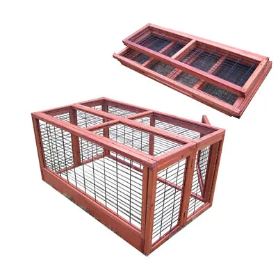 Large Rabbit Hutch Run / Deluxe Guinea Pig Hutches / Pet Cage Ferret Pets House • £59.99