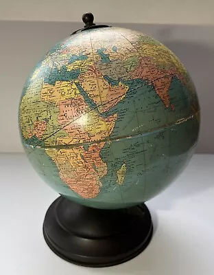 8” REPLOGLE Simplified WORLD GLOBE Made In Chicago Vintage Mid Century • $36.88