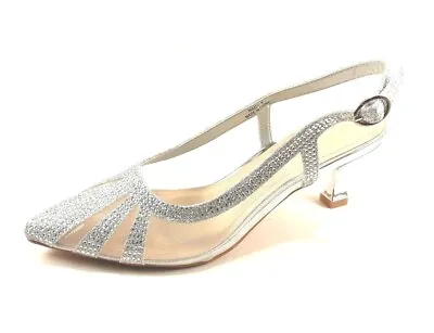£98.36 • Buy Lady Couture Macy Pointy Toe Low Heel Dressy Slingback Shoe Choose Sz/Color