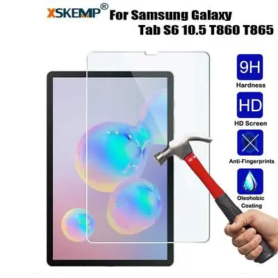 Screen Protector Samsung Galaxy Tab S6 10.5 T860 T865 Tempered Glass Guard Film • $16.24