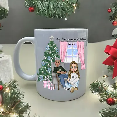 First Christmas As Mr & Mrs Personalised Mug  Christmas Gift Bride To Be • £7