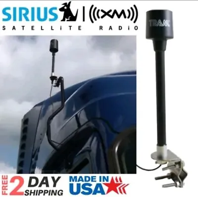 $79.99 • Buy SIRIUS XM Satellite RADIO Heavy-duty Truck ANTENNA Stainless Steel Mirror Mount