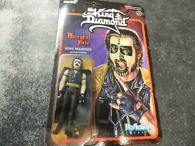 Super7 King Diamond First Tour 3.75  ReAction Action Figure Mercyful Fate New • $19.99