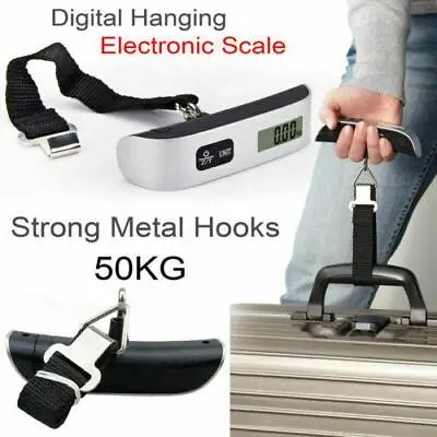 £6.99 • Buy 50kg Digital Luggage Scale Travel Bag Suitcase Portable Weighing Electronic