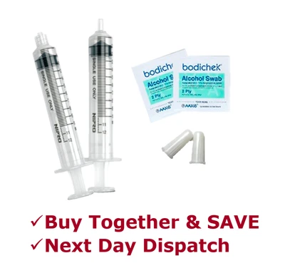$9.95 • Buy SYRINGE + CAPS +/OR SWABS - Slip Tip / Luer Lock - Measuring Syringes ALL SIZES