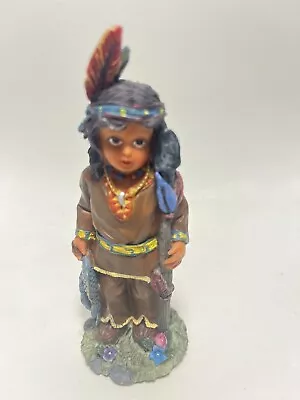 Vintage K's Collection 4.5  Resin Native American Child B20 • $7