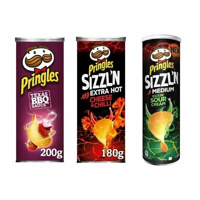 £9.99 • Buy Pringles Crisps - Triple Pack Variety Texas BBQ Sauce + 2Other