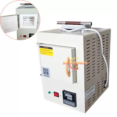 1.5KW 1000℃ Lab Furnace Ceramic Fiber Integrated High Temperature Muffle Furnace • $699