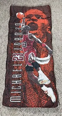 VTG 90s Michael Jordan Sleeping Bag - Red - Chicago Bulls - CLEANED! • $30