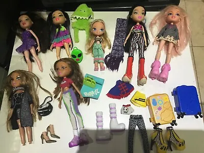 Bratz Bundle Dolls Accessories Clothes Cloe TM & Mga Small One Suitcases Travel • £29.95