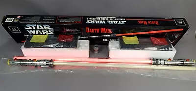 Master Replicas Force FX SW-214 Star Wars Darth Maul Lightsaber Works But Read • $99.99