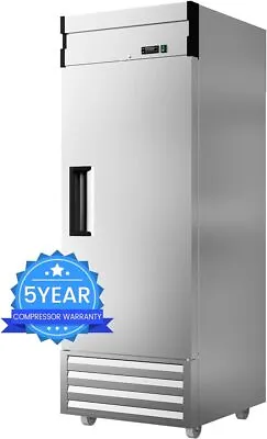 Commercial Reach-In Refrigerator Cooler Solid Stainless Steel Door 23 Cu.ft New • $1098