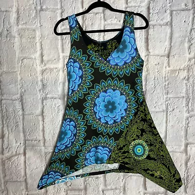 Desigual Green Blue Dress. Size M.#P • $17.99