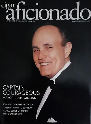 $4 • Buy Cigar Aficionado Magazine Rudy Giuliani 2001