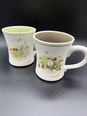 Marjolein Bastin Pair Coffee Mugs Birds • $15