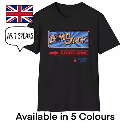 Bomb Jack Retro T-Shirt Men Unisex 80s Video Arcade / ZX Spectrum Game Inspired • £15.99