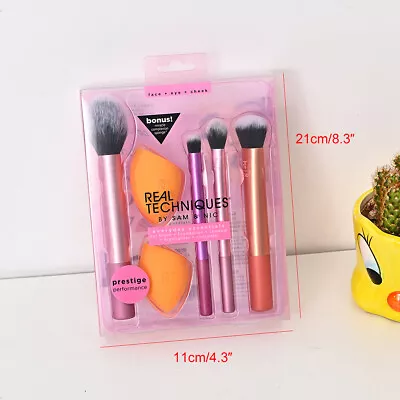 New Real Techniques Makeup Brushes Set Foundation Smooth Blender Sponges Puff • $22