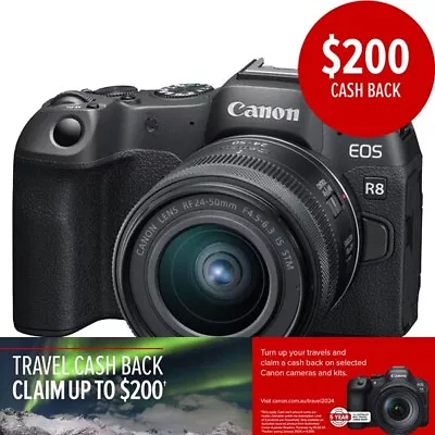 Canon EOS R8 (24-50MM) Mirrorless Camera • $2648.85