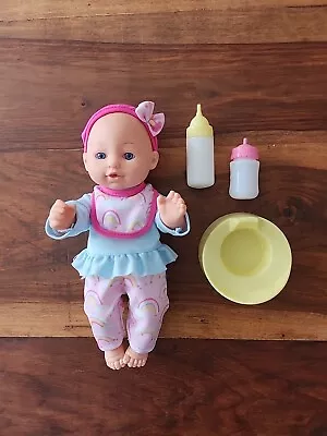 Baby Doll Toy Set With Bottles And Potty  • £3