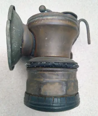 Vintage Coal Miner's Carbide Lamp Auto-lite Universal Lamp Co Brass Headlamp • $37