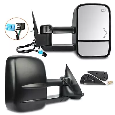 Pair Power Heated Towing Mirrors For 2003-06 Chevy Silverado 1500 2500HD 3500 • $92.39