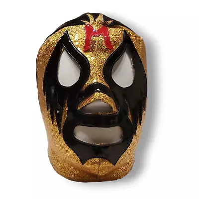 MIL MASCARAS PRO Mask Wrestling Mexican Lycra & Vinyl  Adjustable Color YELLOW • $60