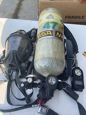 MSA Frame Harness 4500psi SCBA Air Pack L-30 Bottle Mask Ultra Elite Working • $299.52