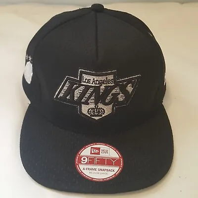 Los Angeles Kings New Era 9Fifty Snapback Hat Cap Black LA NHL Vintage Hockey • $29.95