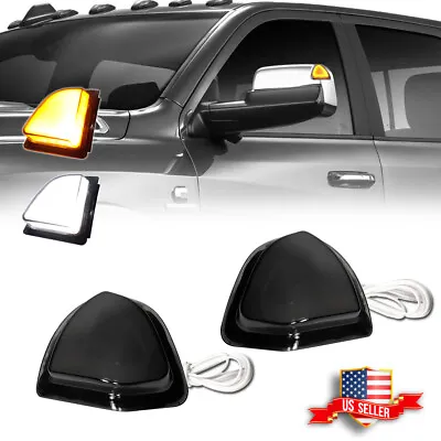 Smoked Switchback LED Side Mirror DRL Signal Lights For Dodge Ram 1500 2500 3500 • $32.99