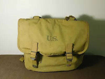 Vintage Wwii 1943 Atlantic Products Us Army Gi Soldier Knapsack Musette Bag • $104.99