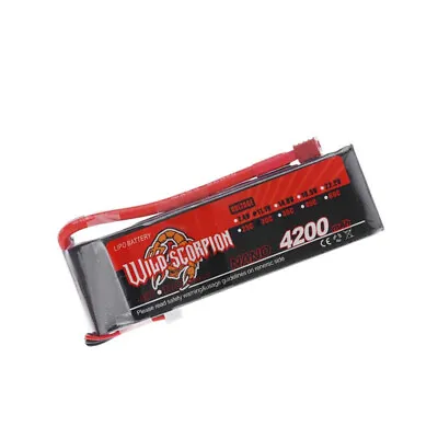 Wild Scorpion Lithium Lipo Battery 4200Mah 11.1V 3S 45C For RC Car • $59