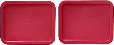 Lid For Pyrex Plastic Red Cover 3 Cup Bowl Dish Rectangle 7210-PC (2-Pack) • $17.45