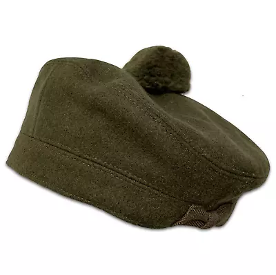 Tam O Shanter  Size: 57cm +  Scottish Khaki Green Bonnet Hat  British NEW • £40