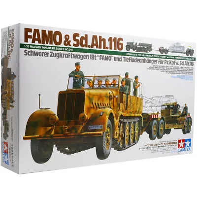 Tamiya 1/35 German FAMO Sd.Ah.116 Half Track Tank Transporter Model Kit 35246 • £120.99