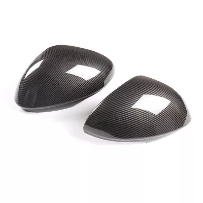 Carbon Fiber Side Mirror Cover Caps Add-On ABS For Alfa Romeo Giulia 2017-2020 • $76.99