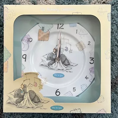 Me To You Tatty Teddy NURSERY COLLECTION Plate Wall Clock BRAND NEW In BOX • £11.95