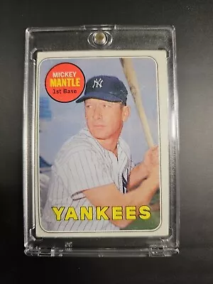 1969 Topps #500 Mickey Mantle  Nice Card • $150