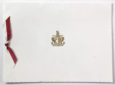1970 Signed MALTA Christmas Card Governor SIR MAURICE DORMAN San Anton Palace • $195
