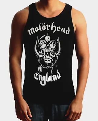 MOTORHEAD ENGLAND W PUNK ROCK  Band Black Tank Top • $12.99