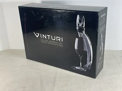 Vinturi Deluxe Essential  Wine Aerator Pourer And Tower Set • $29.99
