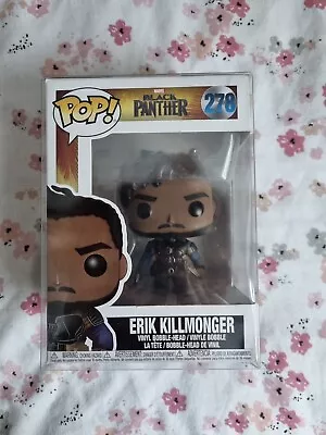 Funko Pop! Movies! Marvel: Black Panther- Erik Killmonger #386 W/Protector • £5