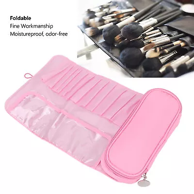 Cosmetic Bag Makeup Brush Rolling Case Pink Cosmetics Make Up Brush Bag For BOO • $12.63