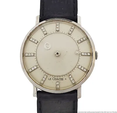 $910 • Buy Vacheron Constantin LeCoultre 14k White Gold Diamond Mystery Dial Vintage Watch