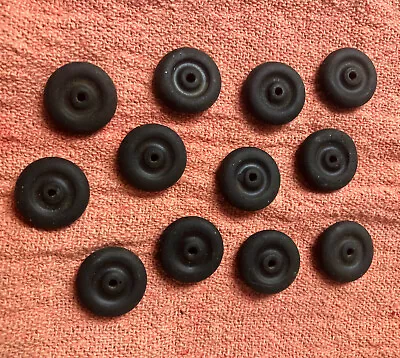 12 ORIGINAL Black RUBBER TIRES 11/16  Tootsietoy Barclay Wyandotte Manoil Hubley • $11.99