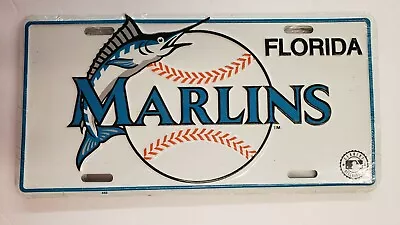 MLB Florida Marlins Metal License Plate NEW • $5.99